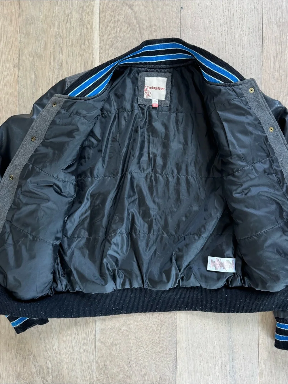 No Boundaries “91” Varsity Jacket // Size L (14-16)